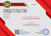 Свидетельство о публикации мини-тренинга "Идеальные дети-идеальные родители"